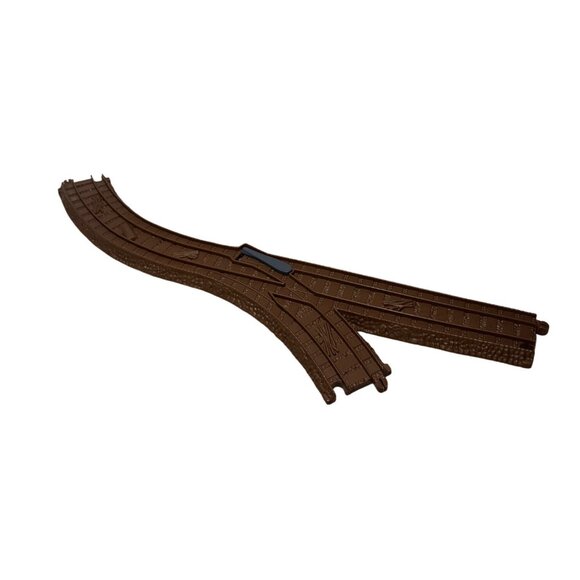 Thomas & Friends Zip Zoom Logging Trackmaster Switch Track Curve #2 Brown Mattel - Picture 1 of 5